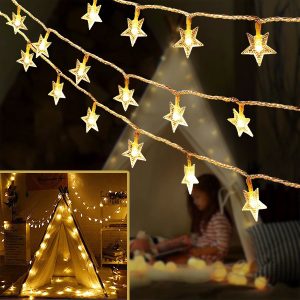 Zvaigžņu formas pasaku virtenes gaismas (6 m) | STARYGLOW